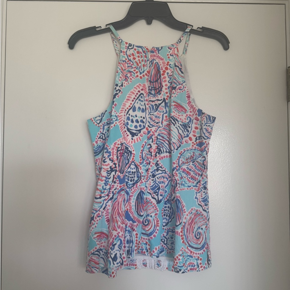 Lilly Pulitzer Annabelle Halter Top | Women’s Colorful Summer Crop Top - Picture 4 of 5